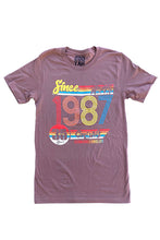 Load image into Gallery viewer, Cooyah Clothing 1987 Anniversary men&#39;s graphic tee in brown
