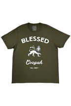 Cooyah Clothing - Men's Blessed Lion of Judah graphic tee screen printed on the front.  Soft 100% ringspun cotton fabric.  We are a Jamaican streetwear clothing brand established in 1987.