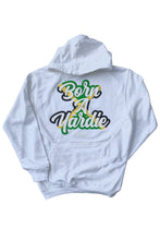 Load image into Gallery viewer, Cooyah Clothing Born A Yardie Men&#39;s Jamaican Flag Hoodie in white
