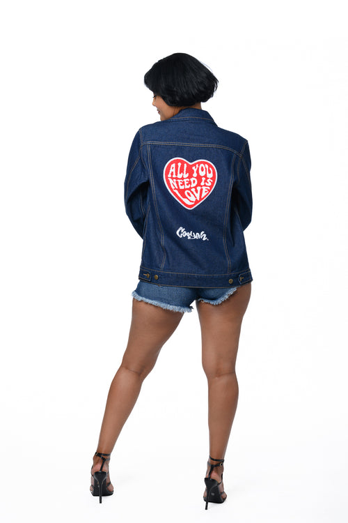 Cooyah Love Denim Jacket One-Of-A-Kind
