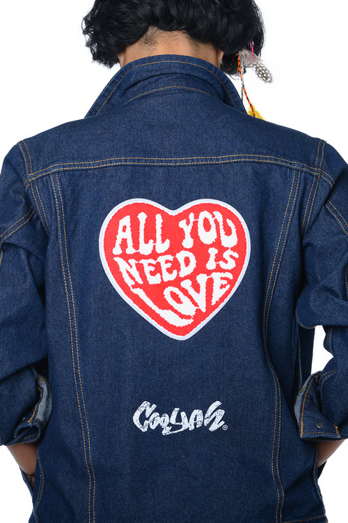 Cooyah Love Denim Jacket One-Of-A-Kind