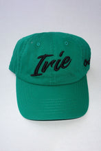 Load image into Gallery viewer,  Cooyah Clothing. IRIE Jamaica embroidered  cap in green. Reggae hats and accessories
