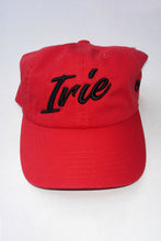 Load image into Gallery viewer,  Cooyah Clothing. IRIE Jamaica embroidered cap in red. Reggae hats and accessories

