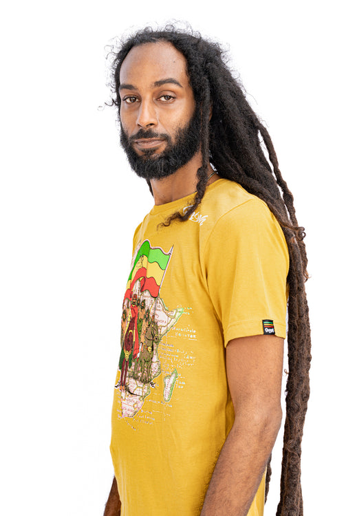 Cooyah clothing - Men's Haile Selassie graphic tees screen printed on soft 100% ringspun cotton fabric.  As a Jamaican owned clothing brand since 1987, we take pride in bringing you this classic piece.