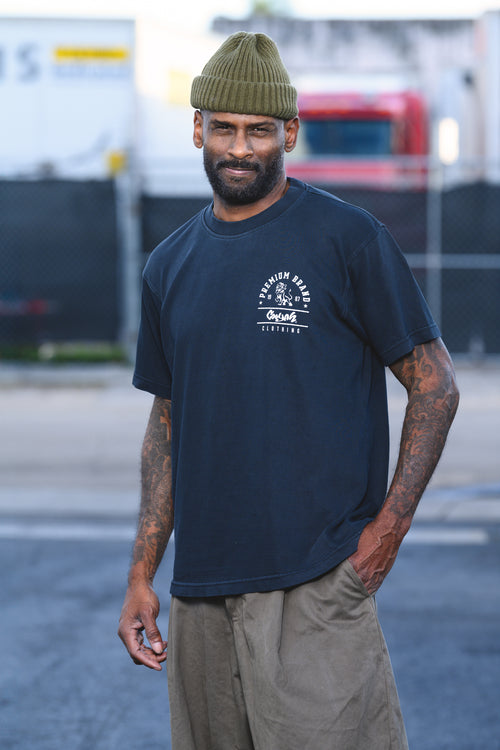 Cooyah Jamaican streetwear - Men's boxy fit Premium Brand Graphic Tee with Lion print.