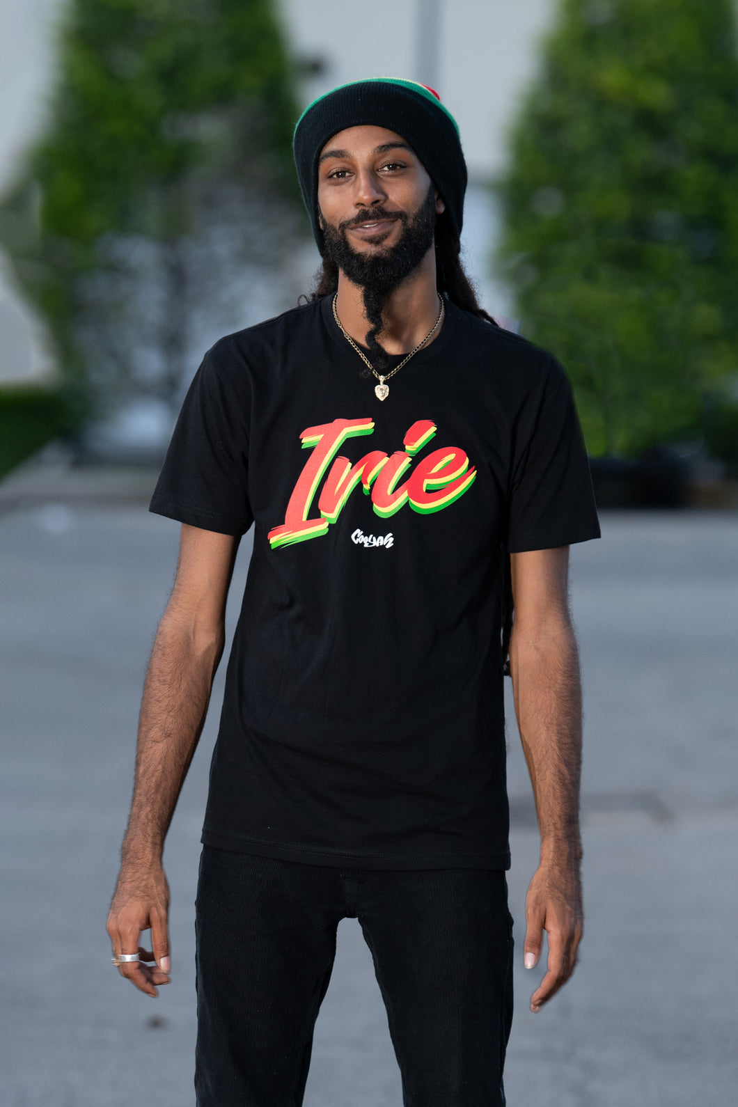 Cooyah Jamaica short sleeve men's Irie Rasta Tee Shirt, Ring Spun, Crew Neck, Jamaican Street Wear Reggae clothing