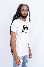 Load image into Gallery viewer, Cooyah Jamaica Irie Yard graphic tee in  white. Men&#39;s crew neck, short sleeve t-shirt. Jamaican clothing brand.
