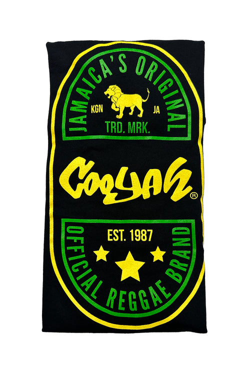 Cooyah Jamaica - men's graphic tee screen printed in Jamaican colors.