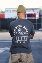 Cooyah Jamaican streetwear clothing - Men's boxy fit Premium Brand Graphic Tee with Lion print.