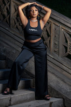Load image into Gallery viewer, Cooyah Jamaica. Women&#39;s ribbed tank top in black. Jamaican clothing brand since 1987. IRIE
