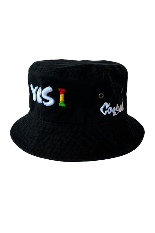 COOYAH Jamaica. Yes I embroidered Bucket Hat. Unisex fit. As a Jamaican owned clothing brand since 1987, we take pride in bringing you this classic piece. Don't wait, get yours now!