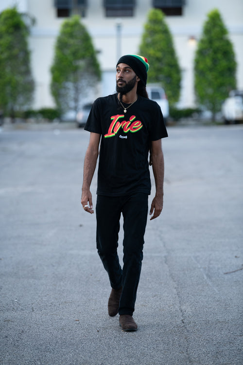 Cooyah Jamaica short sleeve men's Irie Rasta Tee Shirt, Ring Spun, Crew Neck, Jamaican Street Wear Reggae clothing
