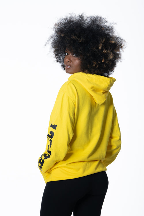 Women's yellow hoodie
