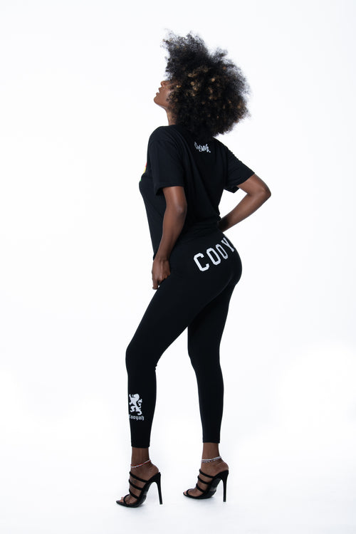 Cooyah Jamaica Women's leggings, Athleisure, Jamaican Street Dance Wear clothing Dancehall Style, IRIE -