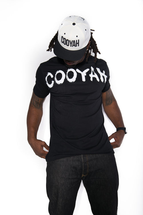 Cooyah Jamaica men's crew neck short sleeve ringspun graphic tee. Jamaican streetwear clothing.