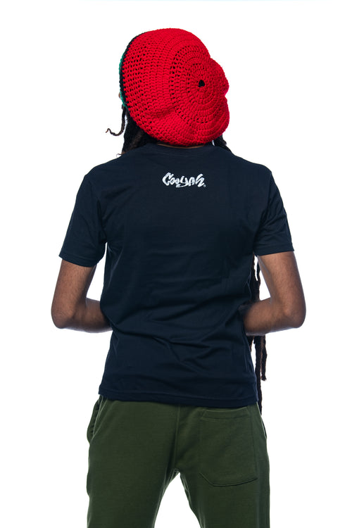 Cooyah Clothing - Men's One Love African Print graphic tee.