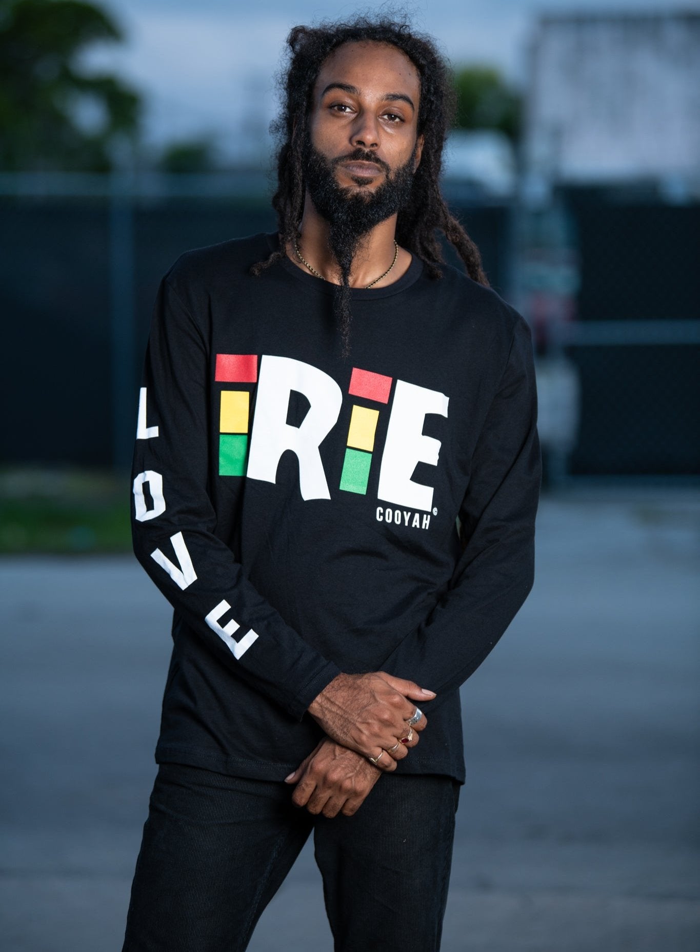 Cooyah Mens Irie Long Sleeve Graphic Tees Cooyah Clothing Store