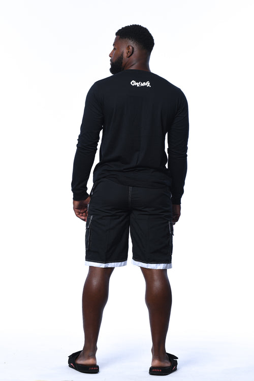 Cooyah Jamaica.  Men's Long sleeve ring spun cotton One Love Graphic Tee.  Irie