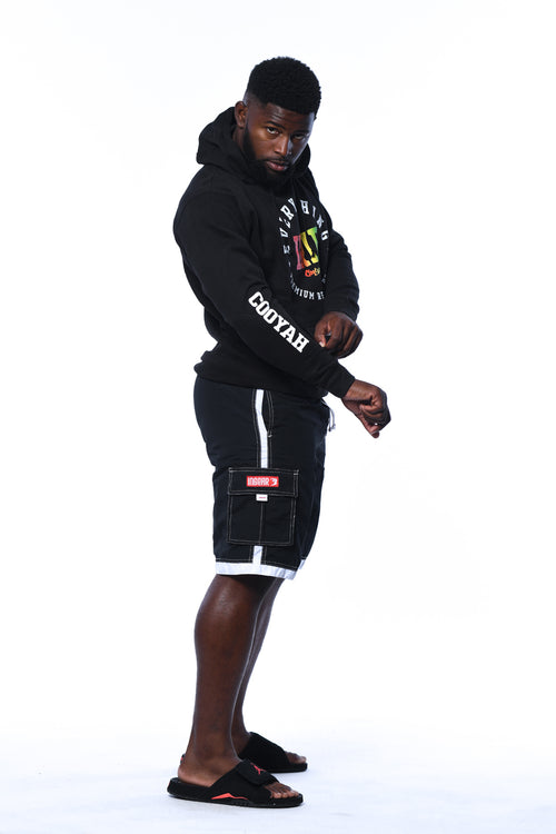 COOYAH JAMAICA - MEN'S EVERYTHING IRIE PULLOVER HOODIE.  REGGAE STYLE MENSWEAR.  WE ARE A JAMAICAN OWNED CLOTHING BRAND ESTABLISHED IN 1987.