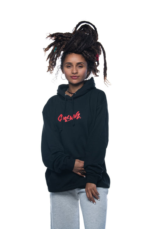 Cooyah Jamaica - Women's Rasta Lion hoodies in black. Screen printed in reggae colors. Jamaican clothing brand.