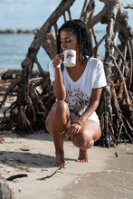 Load image into Gallery viewer, Cooyah Jamaica. Irie Rasta Ceramic Mug. Reggae style coffee, tea, drink wear
