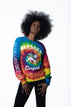 Load image into Gallery viewer, Cooyah Blessed Rasta Lion Long Sleeve Tie-Dye women&#39;s shirt

