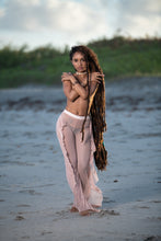 Load image into Gallery viewer, Cooyah Jamaica. Micro Mesh Flutter Pants in nude. Jamaican beachwear clothing brand.
