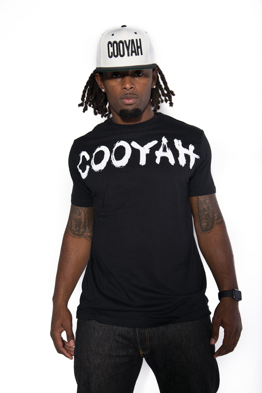 Cooyah Jamaica men's crew neck short sleeve ringspun graphic tee. Jamaican streetwear clothing.