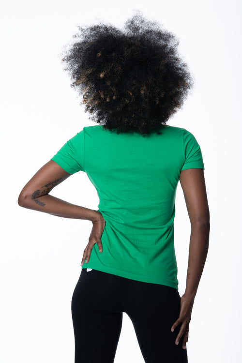 Green women's tee