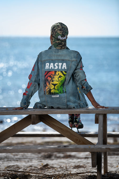 Rasta Denim Jacket:  A Story Worn in Motion