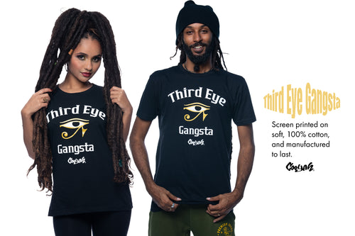 Third Eye Gangsta men's and women's graphic tees