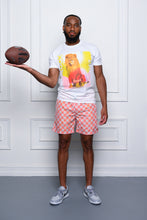 Load image into Gallery viewer, Cooyah Jamaica. Standing Lion Men&#39;s Graphic Tee featured on NFL player Tre&#39;Quan Smith.  We are a Jamaican streetwear clothing brand established in 1987.
