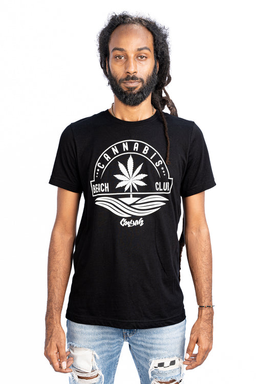 Cooyah Cannabis Beach Club men's graphic tee