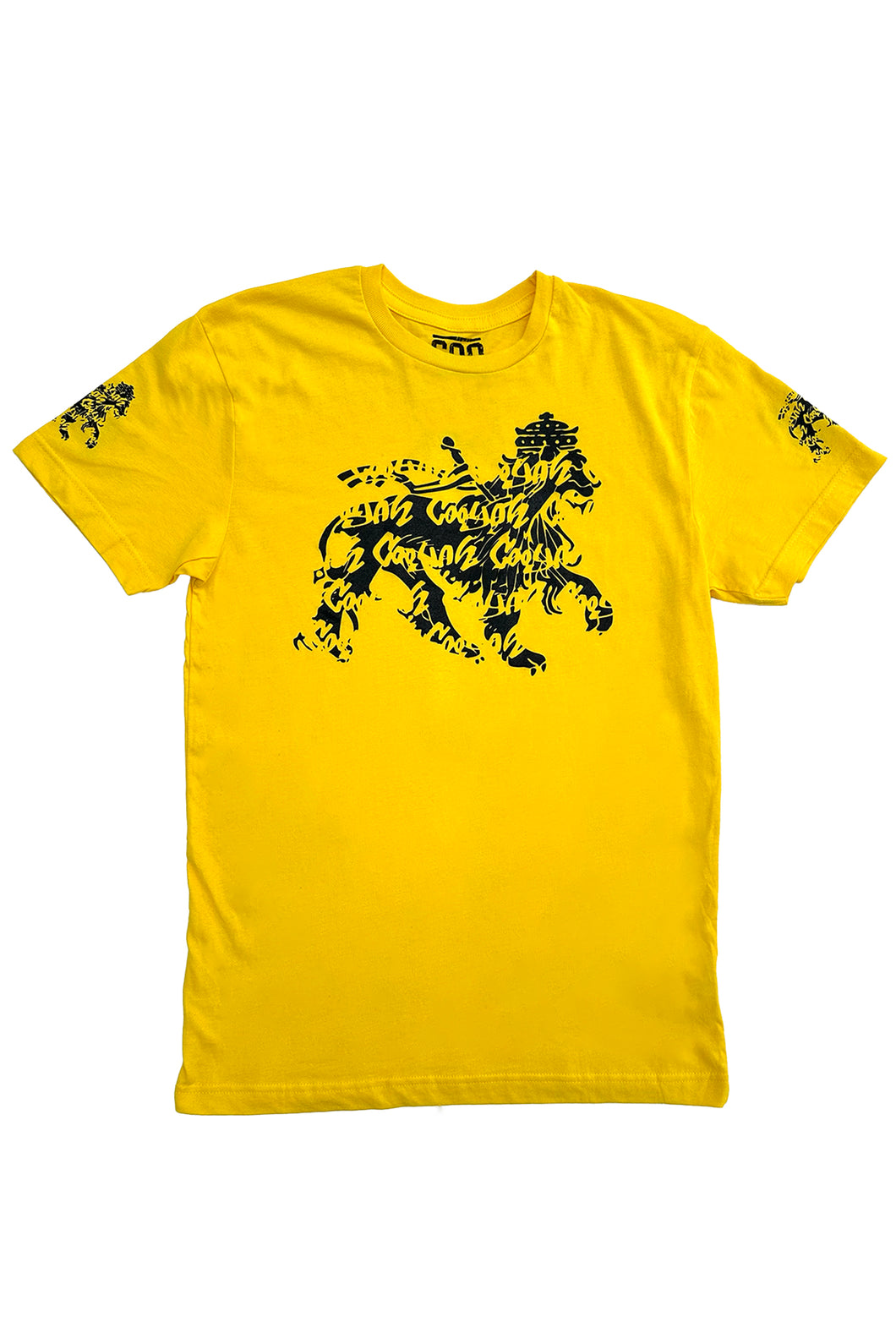 Cooyah. Men's yellow lion ringspun cotton graphic tee. We are the official reggae clothing brand established in 1987.