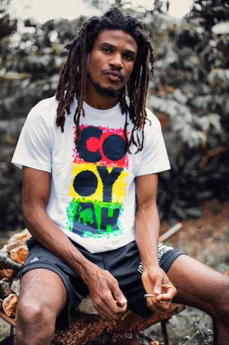 Cooyah Clothing short sleeve Men's Jamaica graphic Tee Shirt, Ring Spun, Crew Neck, Street Wear Reggae Style