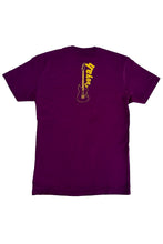 Load image into Gallery viewer, COOYAH Jamaica. Women&#39;s relaxed fit Guitar tee in burgundy. Jamaican reggae clothing brand since 1987. IRIE

