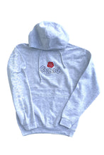 Load image into Gallery viewer, Cooyah Jamaica Rose Embroidered men&#39;s hoodie in ash gray.
