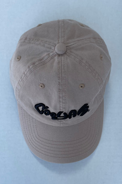 Cooyah Jamaica.  Men's embroidered cap in khaki.  