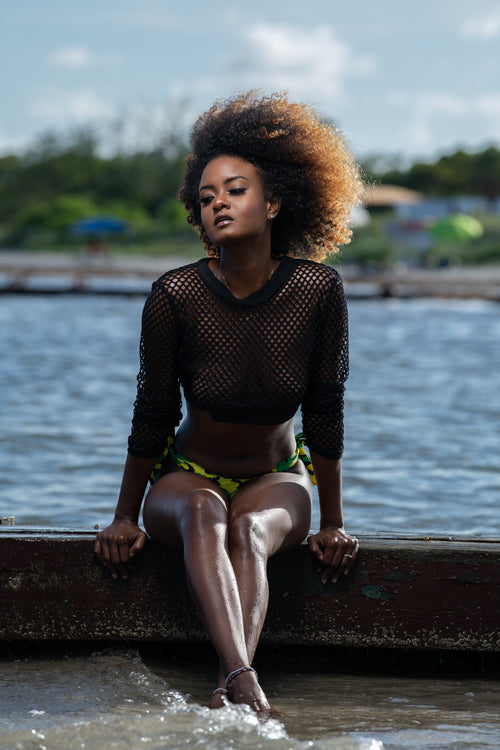 Women's Mesh Beach Cover-up Top by Cooyah Clothing. We are a Jamaican swimwear company established in 1987