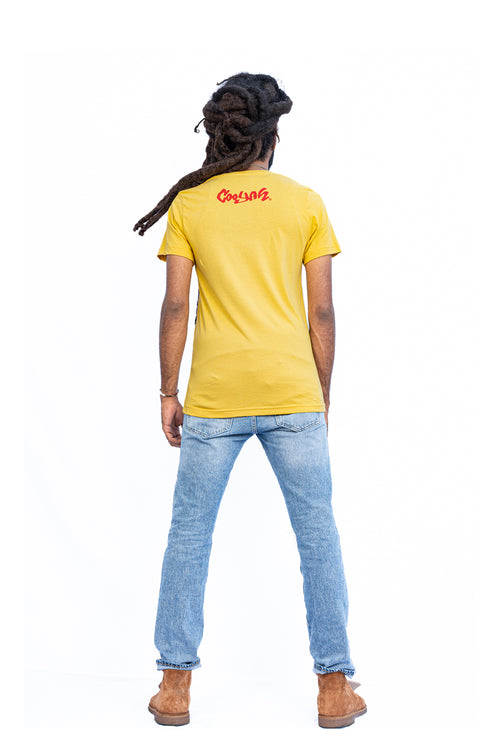 Cooyah Jamaica.  Men's reggae graphic tee.  Soft, ringspun cotton.  Jamaican clothing brand.  IRIE