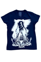 Cooyah Jamaica - Men's Electric Dred graphic tee in navy blue.  As a Jamaican owned clothing brand since 1987, we take pride in bringing you this classic piece. 