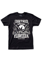 Cooyah Clothing Brand.  Floweeda Men's ganja graphic tee in black.  Jamaican streetwear.