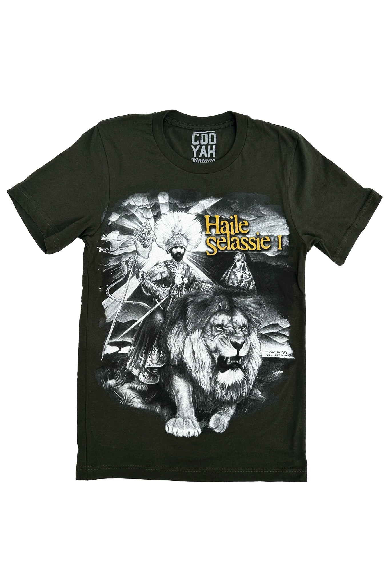 トップス vintage goa haile selassie design tee Cooyah Men's King Rastafari Haile Selassie Tee – Cooyah Clothing Store