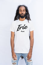 Cooyah Jamaica Irie Yard graphic tee in white. Men's crew neck, short sleeve t-shirt. The official reggae clothing brand since 1987.