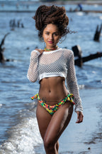 Women's Mesh Beach Cover-up Top by Cooyah Clothing. We are a Jamaican swimwear company established in 1987