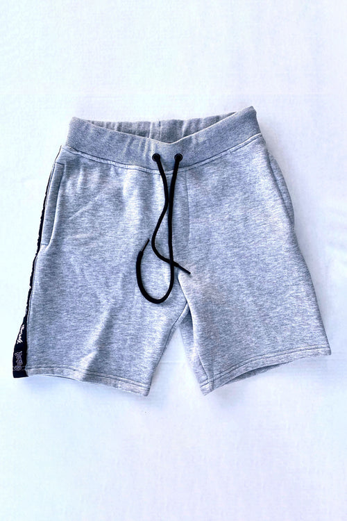 Cooyah Clothing.  Men's fleece short in sport gray.  Jamaican streetwear clothing.