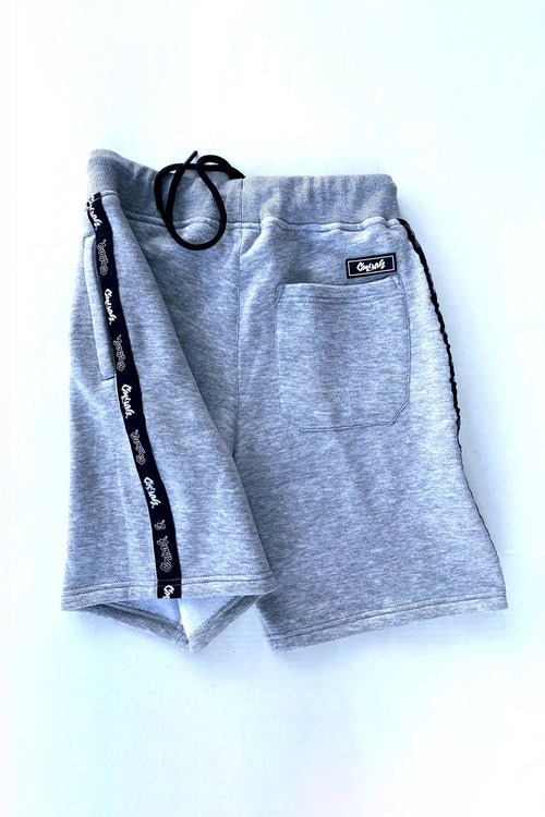 Cooyah Clothing. Men's fleece short in sport gray. Jamaican streetwear clothing.