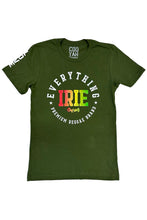 Load image into Gallery viewer, Cooyah Jamaica Everything Irie men&#39;s short sleeve graphic tee with reggae colors. We are a Jamaican clothing brand established in 1987.
