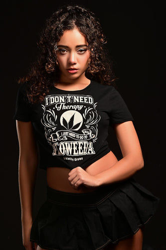 Cooyah Jamaica. Floweeda women's cannabis crop top.  We are the official reggae clothing brand established in 1987.  IRIE
