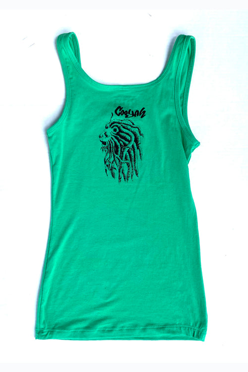 Classic Hand-Drawn Rasta Lion Tank Top